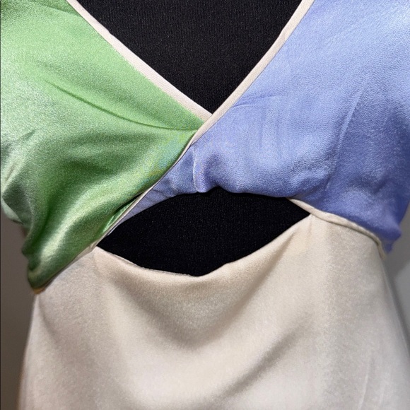 Fore (carried at Bloomingdale’s) Elegant Cut Out Semi Open Back Dress SZ Medium - Picture 3 of 11